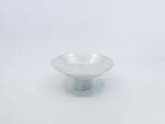 White Porcelain Octagon Bowl Stand_silve(ø 6.9")