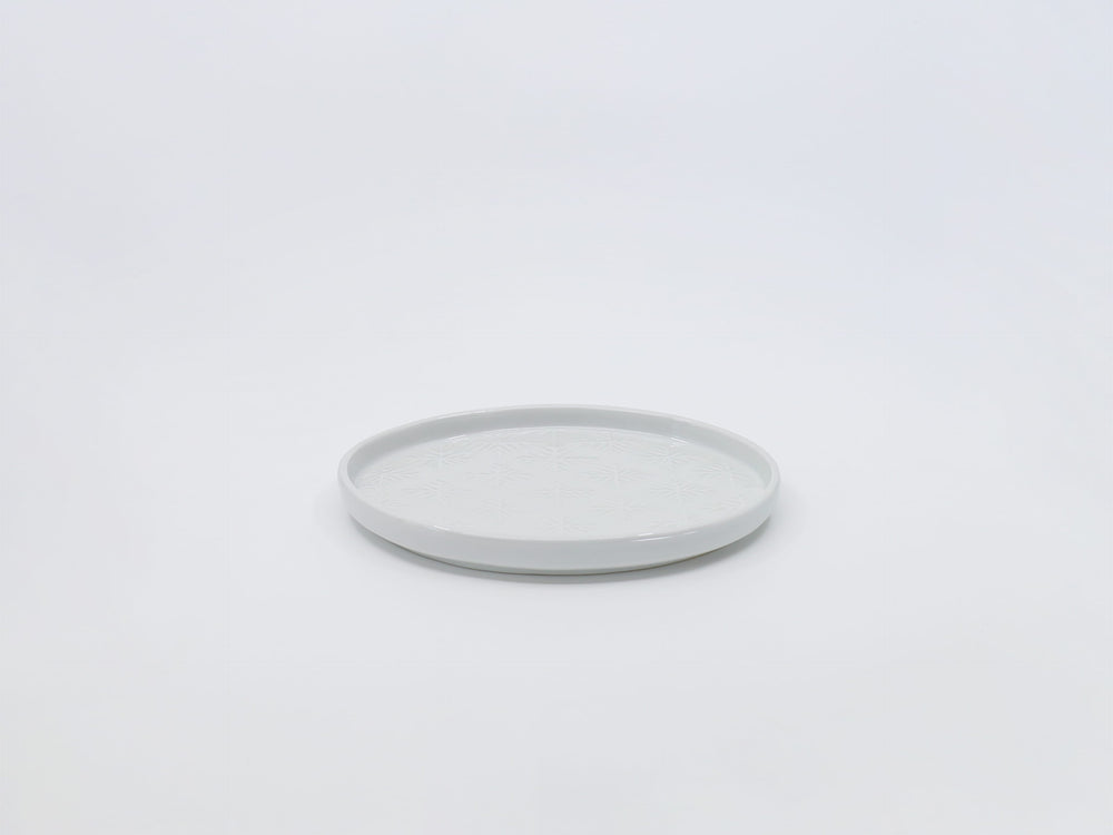 Snowflake Oval Plate White S(W 7.5")