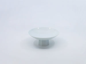 White Porcelain Octagon Bowl Stand